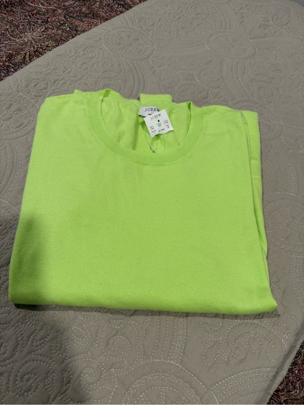 J. Crew Men’s Neon Lime Crewneck Sweater